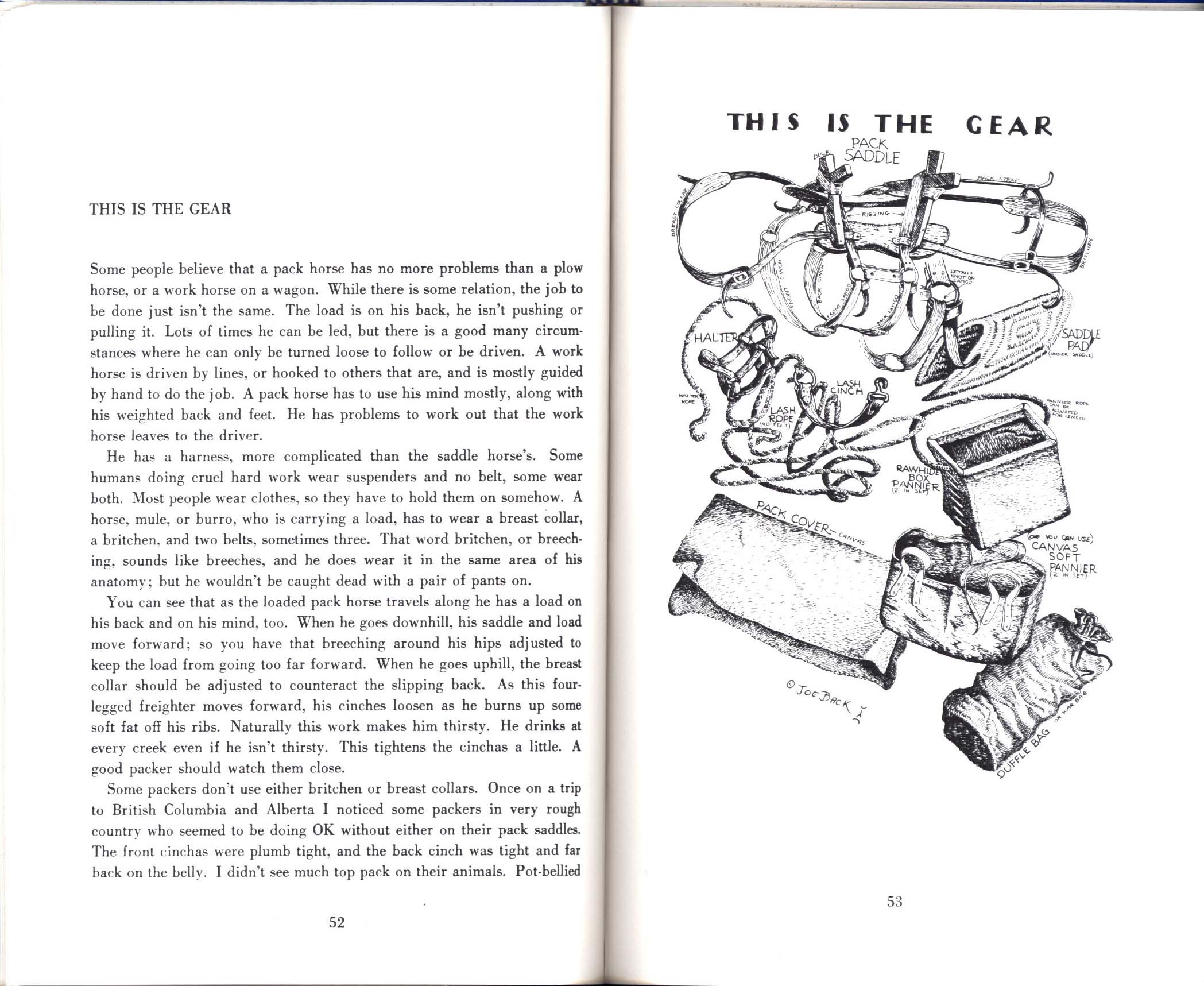 HORSES, HITCHES&nbsp;& ROCKY TRAILS: "the packer's bible". john1669h